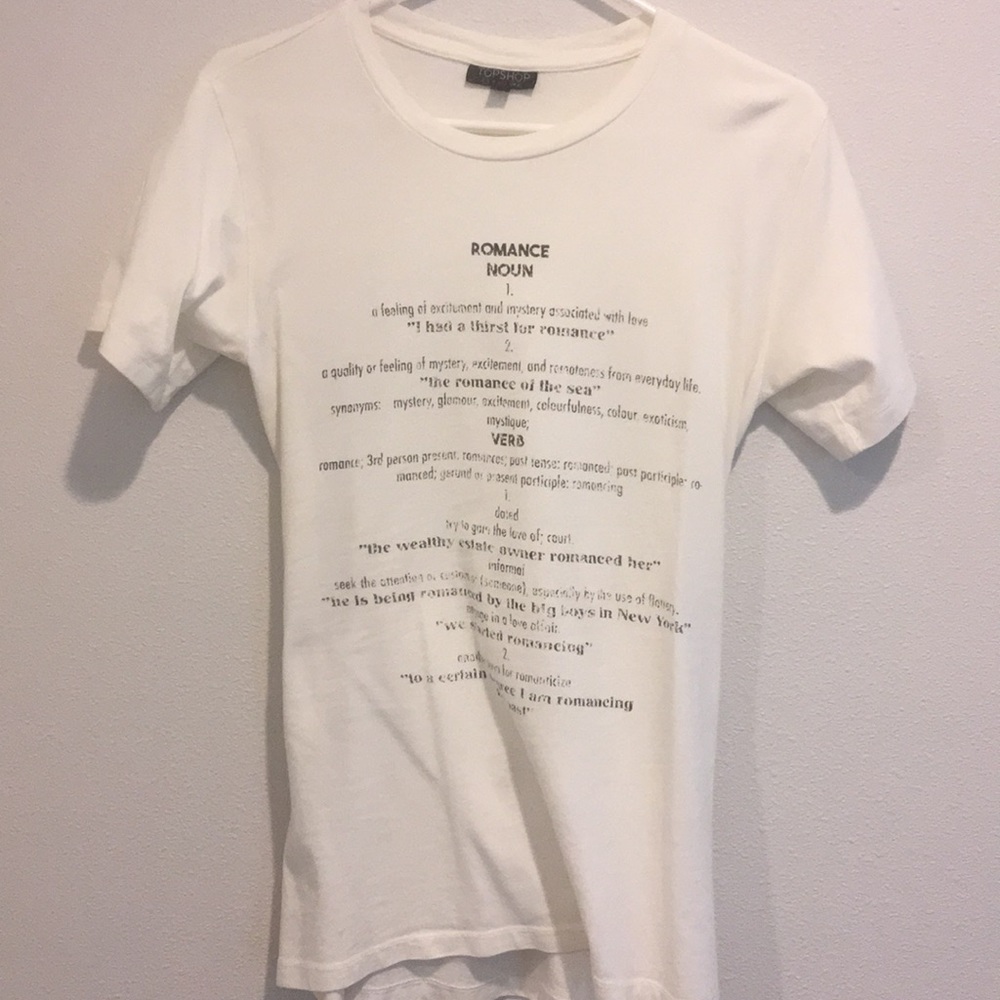 TopShop cute T-shirt. Cinched in the back